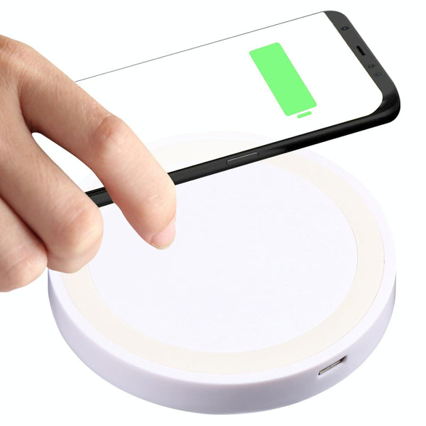 Universal 5W Round Wireless Charger White Chargers & Cradles