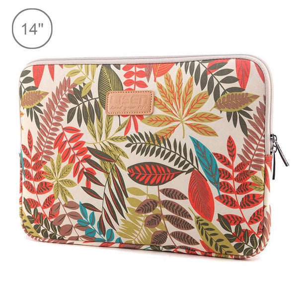 Colourful Leaves Sleeve Case For Macbook Samsung Sony Dell Alienware Chuwi Asus Hp Laptops White Laptop Cases & Bags
