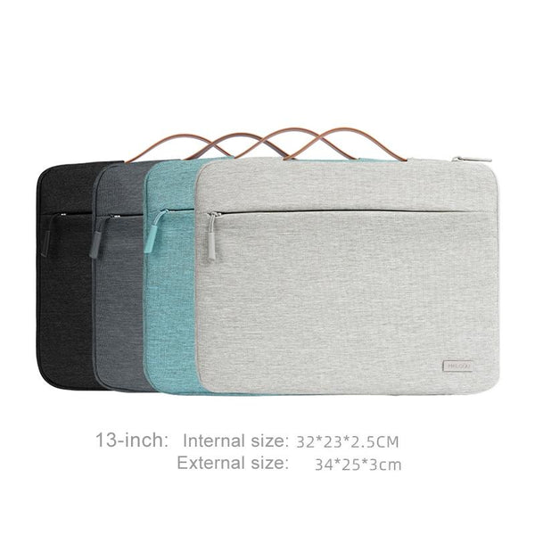 Waterproof Laptop Sleeve Bag With Zipper Handheld Beige White Laptop Cases & Bags