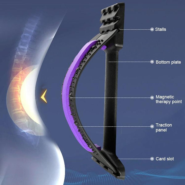 Back Pain Relief Device Lumbar Traction Stretcher Red + White Other Orthopaedic Products