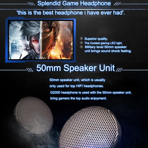 Over Ear Gaming Headset With Mic Led Light And Stereo Bass For Pc Gamer White Headsets