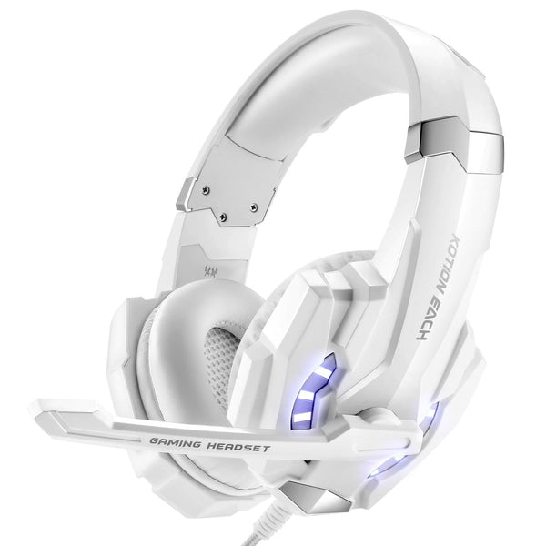 3.5Mm Gaming Headset With Mic & Led For Laptop / Phone White Headsets