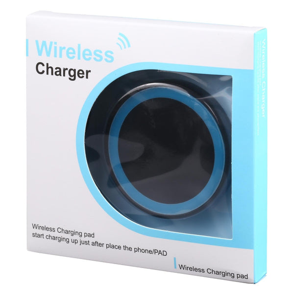 Universal 5W Round Wireless Charger Black + White Chargers & Cradles