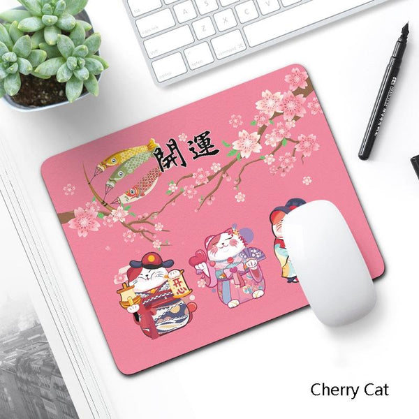 6 Piece Non Slip Mouse Pad Set 21 X 26Cm Thick Rubber Anti Skid Durable Beautiful Red Heart Mouse Pads & Wrist Rests