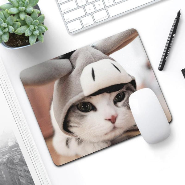 6 Piece Non Slip Mouse Pad Set 21 X 26Cm Thick Rubber Anti Skid Durable Beautiful Red Heart Mouse Pads & Wrist Rests