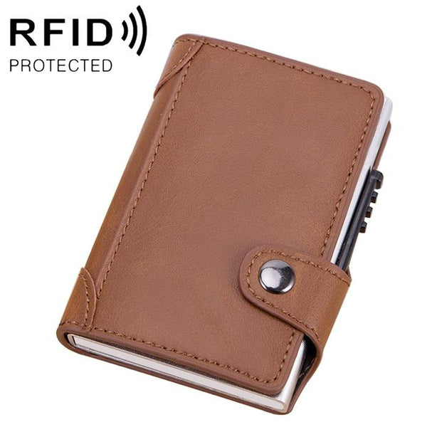 Rfid Blocking Leather Wallet With Card Slots Apricot Wallets