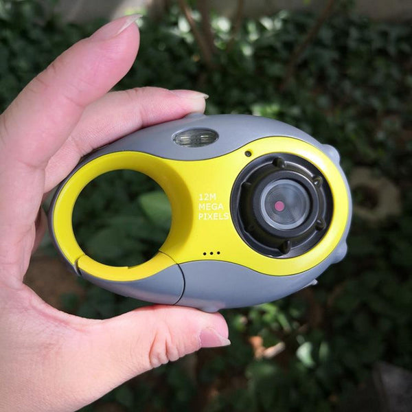 Mini Keychain Digital Camera For Kids 5Mp 1.5 Screen Gift_Yellow Keyrings