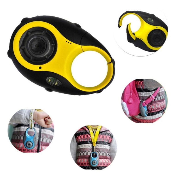 Mini Keychain Digital Camera For Kids 5Mp 1.5 Screen Gift_Yellow Keyrings