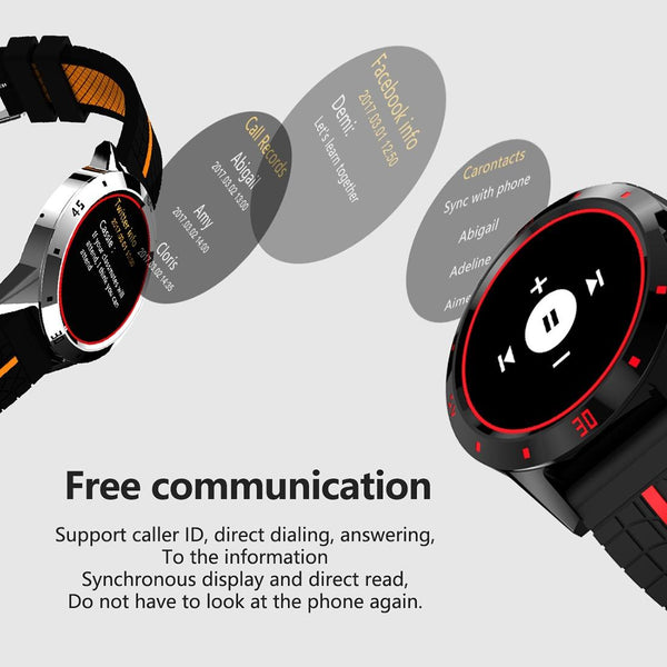 1.3 Inch Tft Screen Mtk2502c Bluetooth4.0 Silicone Watch Band Support Heart Rate Monitor & Pedometer Sleep Sedentary Reminder Yellow Smart Watches