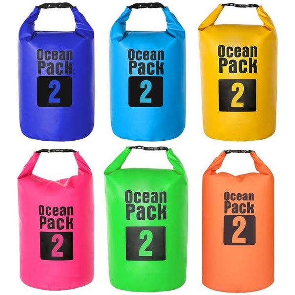 Waterproof Outdoor Dry Bag 2L Pvc Barrel For Ultimate Protection Yellow Dry Bags