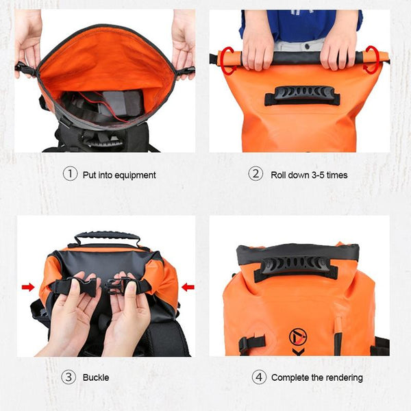 Waterproof Upstream Storage Shoulder Bag L For Mountaineering Yellow Climbing Bags