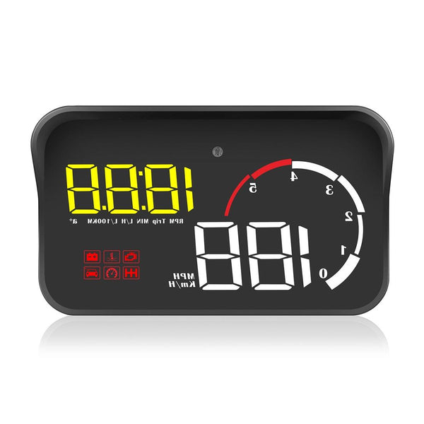 Universal Car Obd2 Hud 3.5 Inch Vehicle Head Up Display Yellow Speedometers