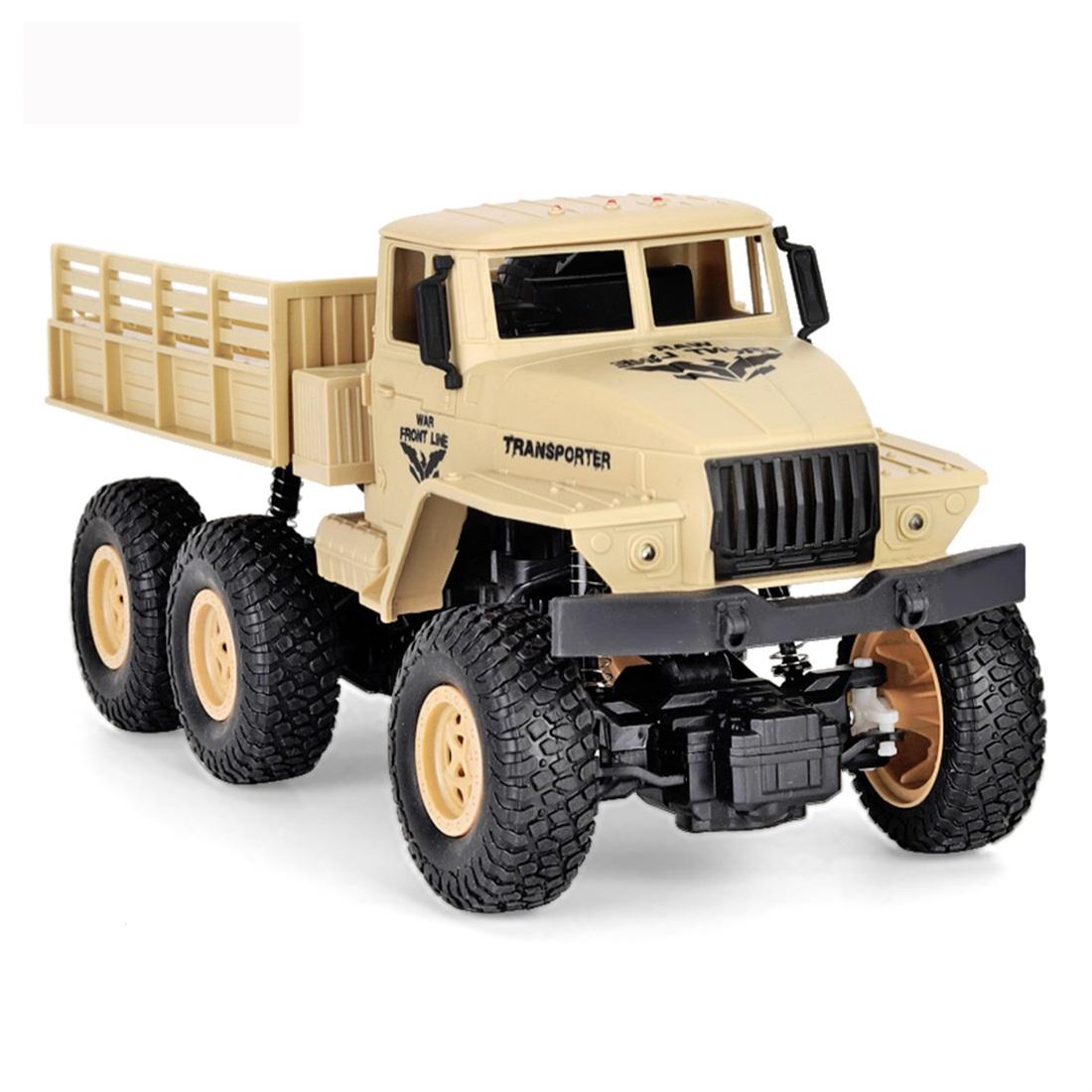 2.4Ghz 4Ch Remote Control Dongfeng 7 Six Wheeled Armor Truck Toy Yellow Remote Controlled Toys