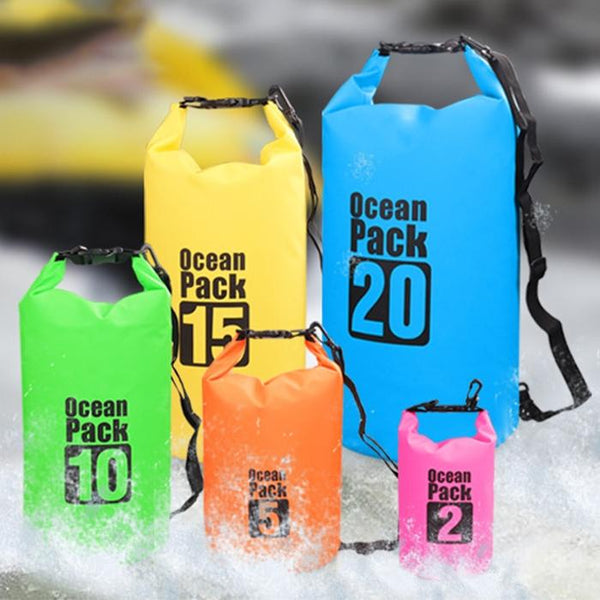 Waterproof Single Shoulder Bag Dry Sack 5L Capacity Yellow Dry Bags