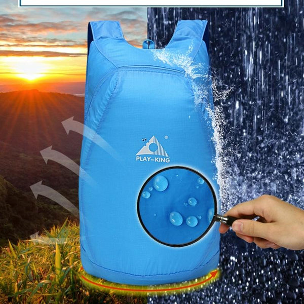 Ultralight Foldable Anti Splash Bag For Outdoor Climbing 20L Capacity Max Load 15Kg Yellow Climbing Bags
