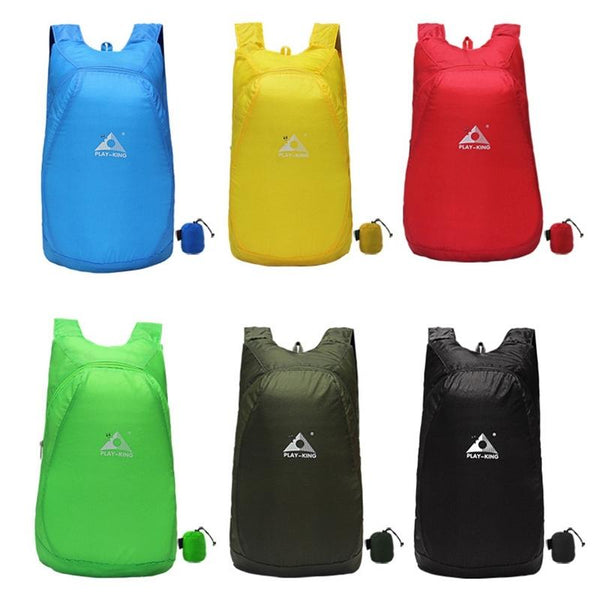 Ultralight Foldable Anti Splash Bag For Outdoor Climbing 20L Capacity Max Load 15Kg Yellow Climbing Bags