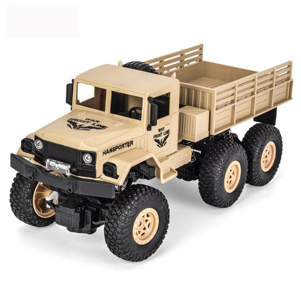 2.4Ghz 4Ch Rc Dongfeng 8 Six Wheeled Armor Truck Toy Yellow Remote Controlled Toys