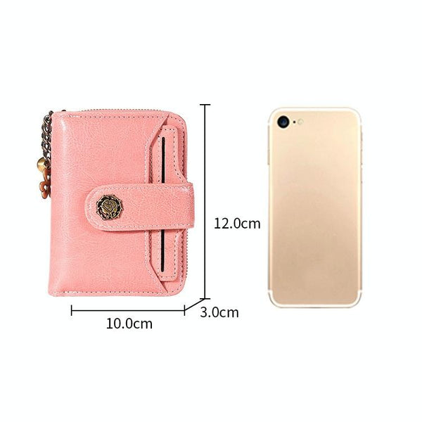 Rfid Blocking Women Wallet With Card Slots Anti Magnetic Yellow Wallets