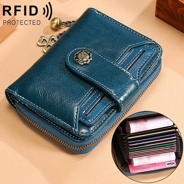 Rfid Blocking Women Wallet With Card Slots Anti Magnetic Yellow Wallets