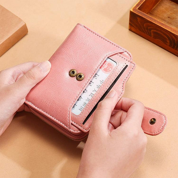 Rfid Blocking Women Wallet With Card Slots Anti Magnetic Yellow Wallets