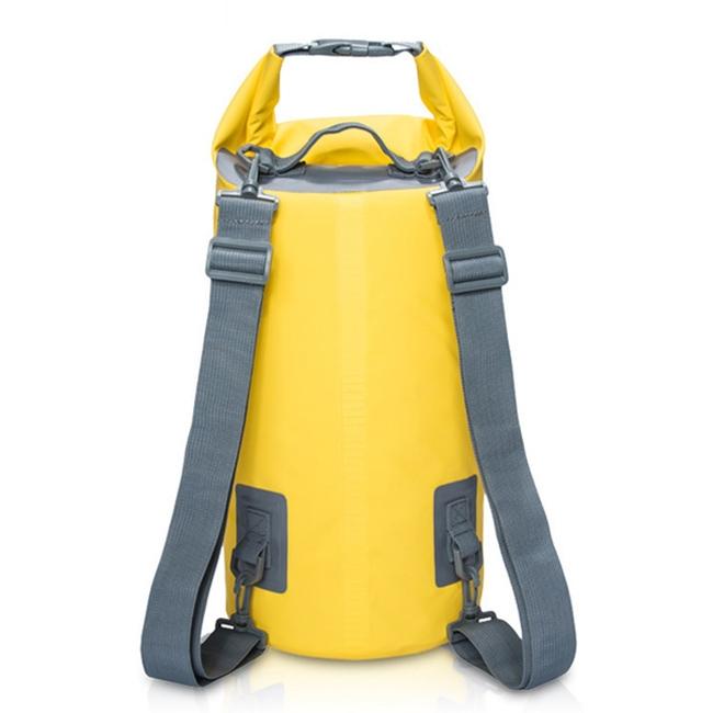 Waterproof Dual Shoulder Strap Dry Bag 50L Capacity Yellow Dry Bags
