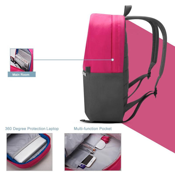 Xy Series Multi Functional Backpack For 13.3 Inch Laptop Fashion Colour Matching Yellow Laptop Cases & Bags