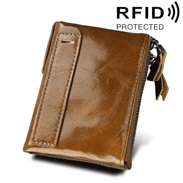 Men Leather Rfid Blocking Card Holder Wallet 12.1X9.4X2.7Cm Ccb1085y Wallets