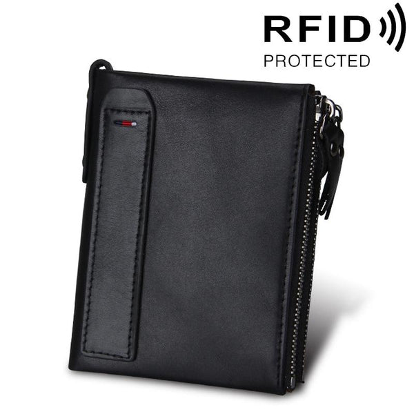 Men Leather Rfid Blocking Card Holder Wallet 12.1X9.4X2.7Cm Ccb1085y Wallets
