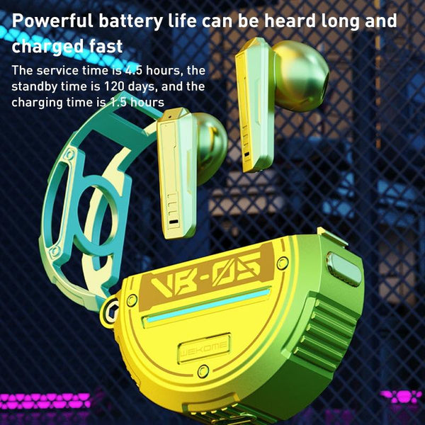 Wireless Pioneer Bluetooth Earphones Vb05 Yellow Earbuds