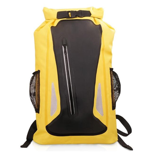25L Outdoor Waterproof Dual Shoulder Strap Dry Bag Pvc Barrel Design Yellow Dry Bags