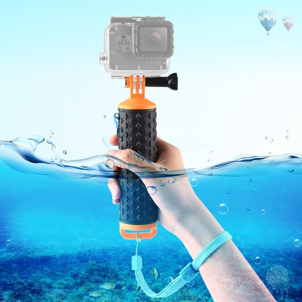 Buoyant Floating Handle Grip For Gopro And Action Cameras With Strap Audio Video Straps & Hand Grips