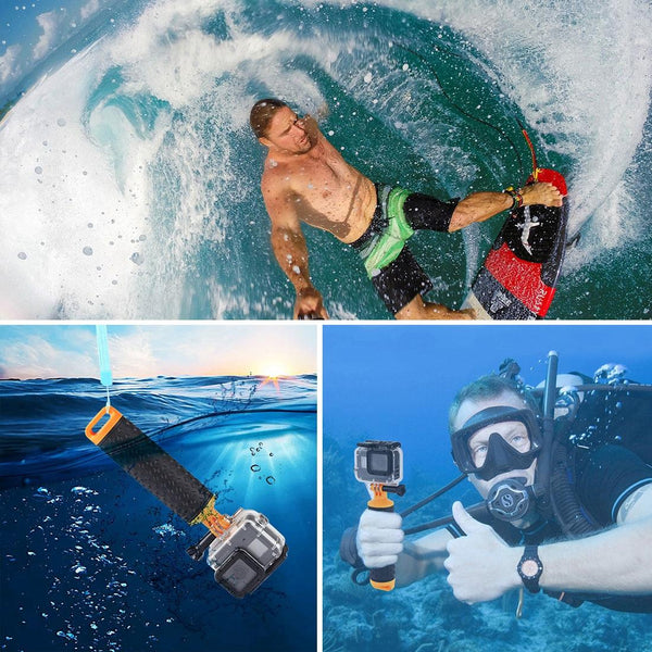 Buoyant Floating Handle Grip For Gopro And Action Cameras With Strap Audio Video Straps & Hand Grips