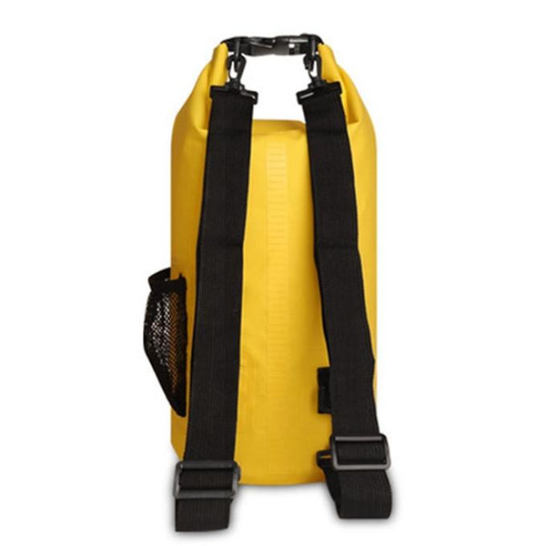 Waterproof Dual Shoulder Strap Dry Bag 10L Capacity Yellow Dry Bags