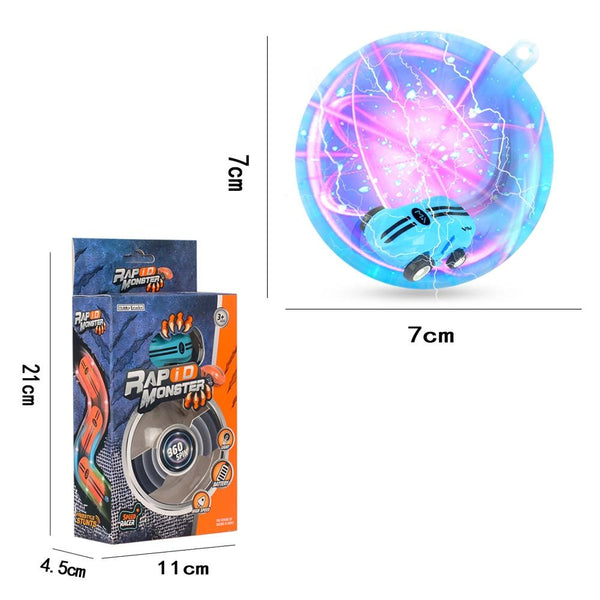 360 Degree Rotary Mini Laser Pocket Car Racing Toy Yellow Rc Model Vehicles