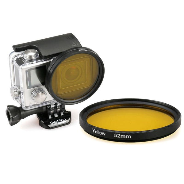 Uv Lens Filter For Gopro Hero 4 / 3 52Mm Round Circle Yellow Other Lenses & Filters