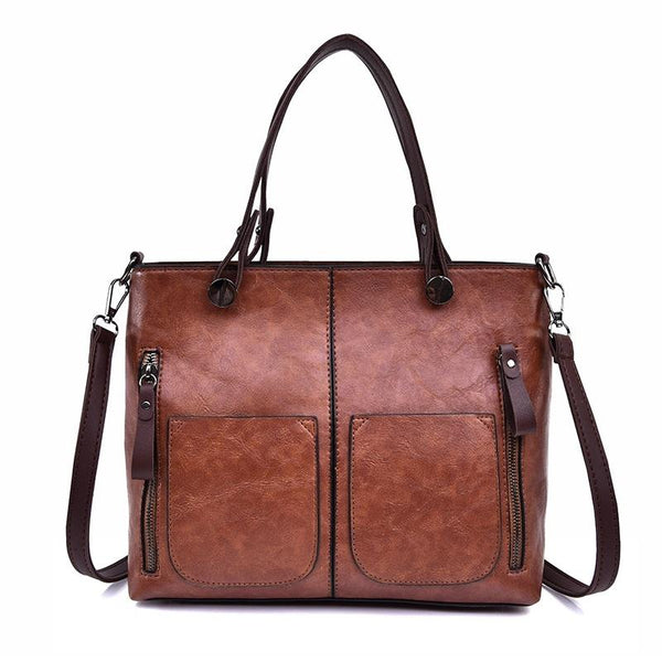 Stylish Brown Pu Shoulder Bag For Women Women's Bags & Handbags