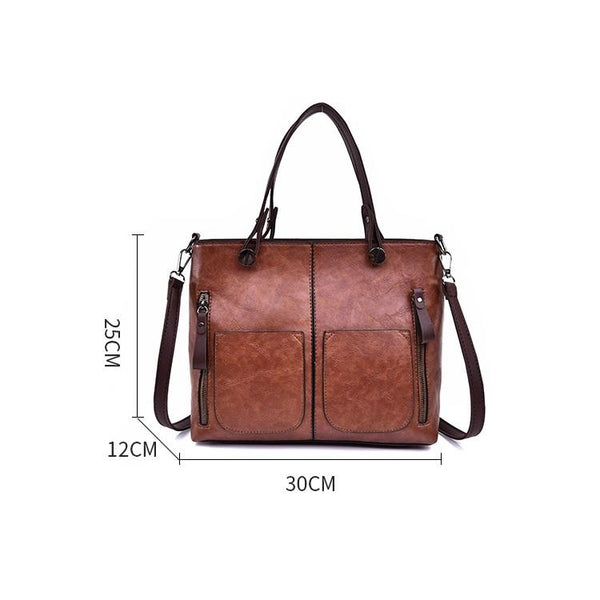 Stylish Brown Pu Shoulder Bag For Women Women's Bags & Handbags