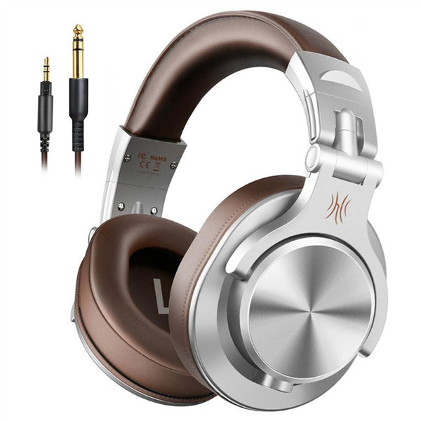 Noise Cancelling Headset With Mic Brown Headsets