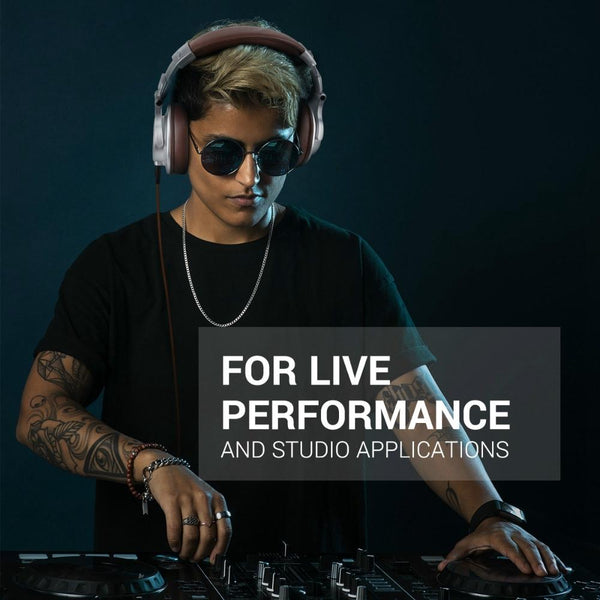 Noise Cancelling Headset With Mic Brown Headsets