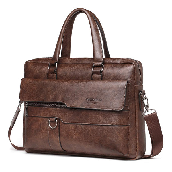 Retro Pu Leather Mens Crossbody Bag Light Brown Bags