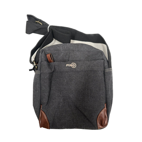 Fib Explorer Canvas Cross Body Travel Bag Black Bags