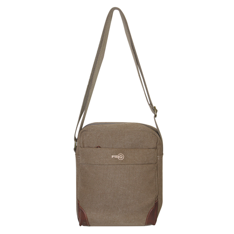 Fib Explorer Canvas Cross Body Travel Bag Khaki Bags