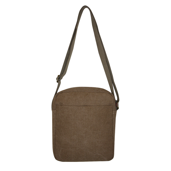 Fib Explorer Canvas Cross Body Travel Bag Khaki Bags