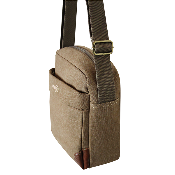 Fib Explorer Canvas Cross Body Travel Bag Khaki Bags
