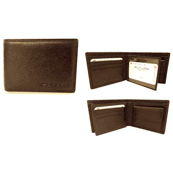 Futura Mens Rfid Leather Coin Fold Over Genuine Wallet Tan Wallets