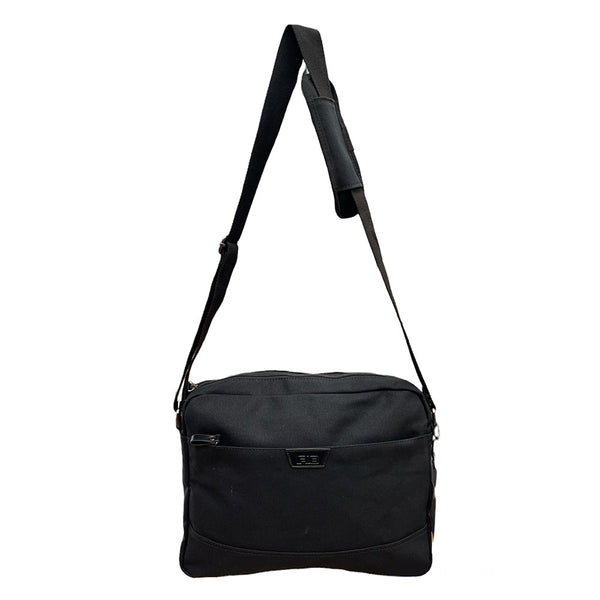 Fib Byron Canvas Laptop Messenger Bag Travel Black Bags