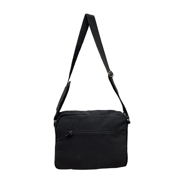 Fib Byron Canvas Laptop Messenger Bag Travel Black Bags