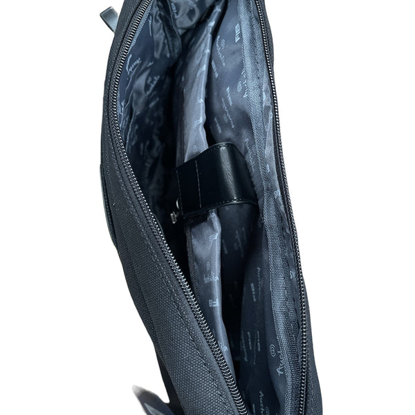 Fib Byron Canvas Laptop Messenger Bag Travel Black Bags