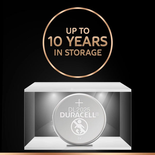 2X Duracell Cr2025 Batteries Lithium 3V Battery Security Single Use Batteries