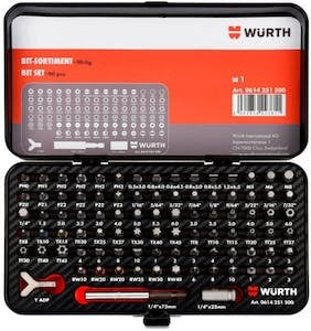 Wurth Universal 90Pc Drill Bit Set Assortment Drill Bits